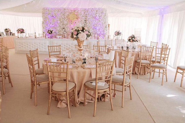 Large Flower Wall - Summer Wedding - Mini Marquee - Chigwell Marquees - Essex
