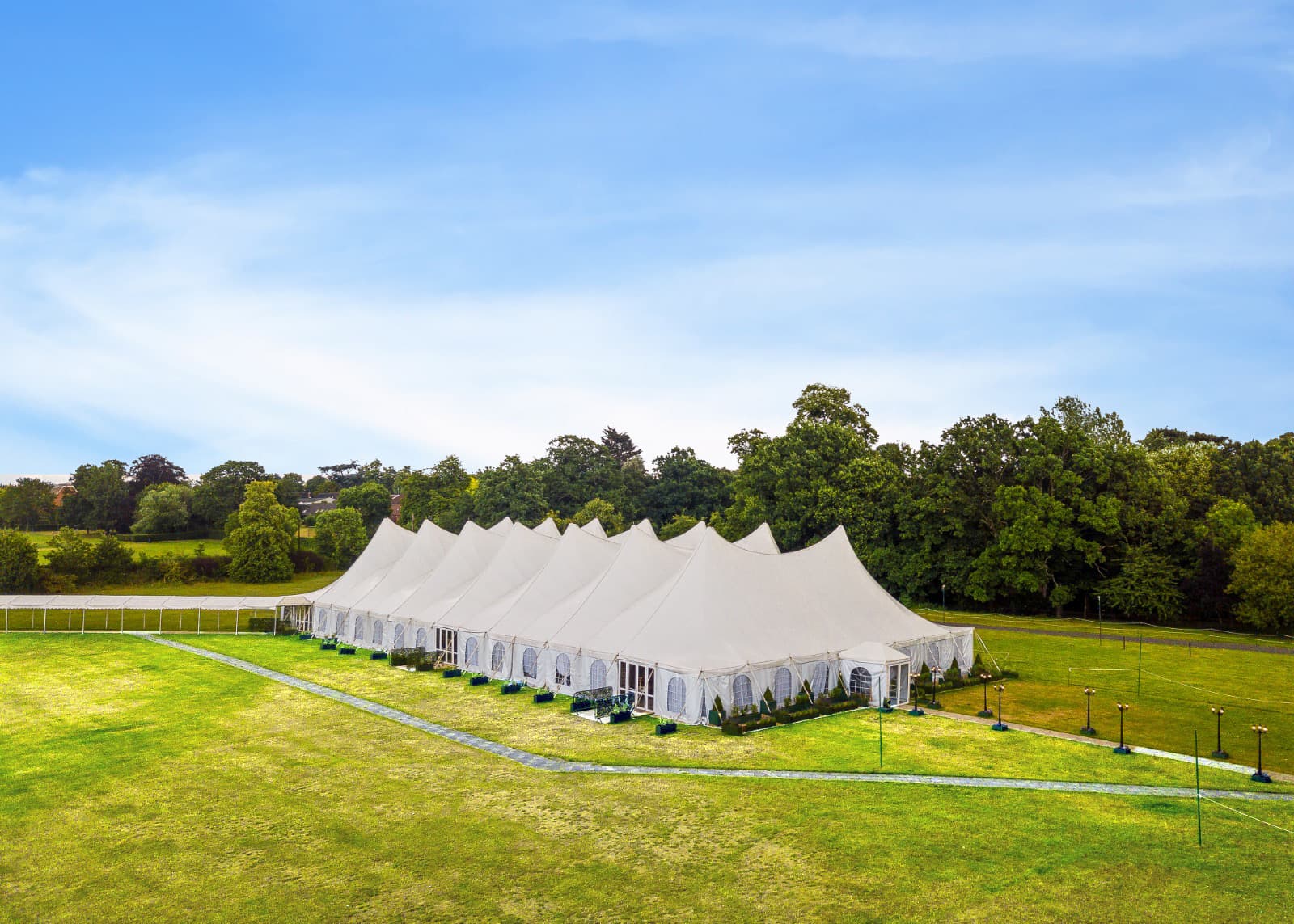 The Mega Marquee and its surroundings