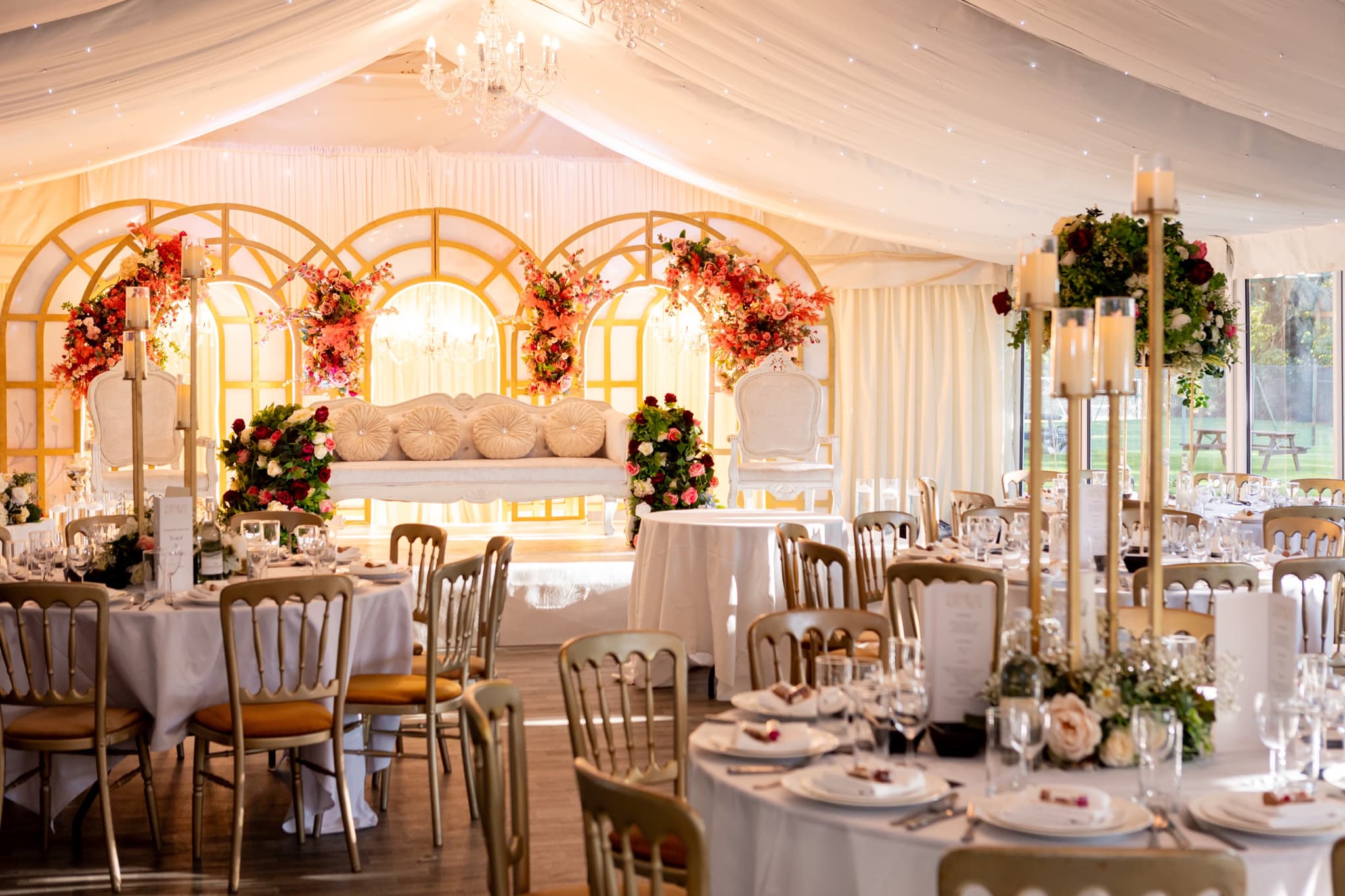 The Mini Marquee set for an Asian wedding