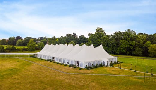 The Mega Marquee and its surroundings