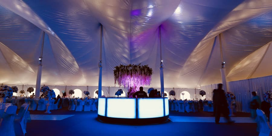 A party venue in Essex dressed for a celebration