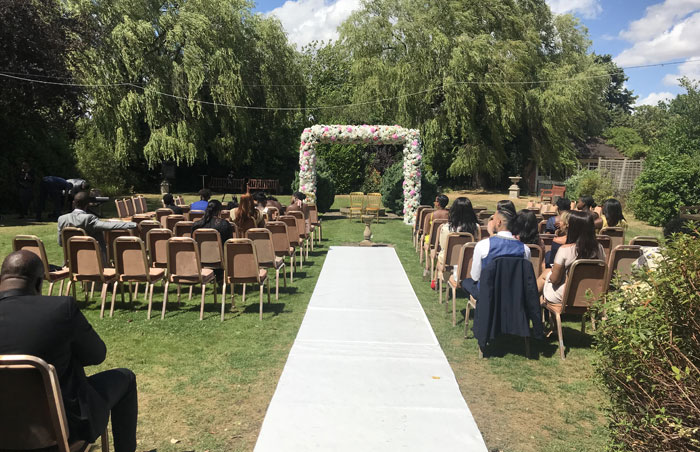 Wedding Ceremonies - Secret Garden - Chigwell Marquees - Essex - London